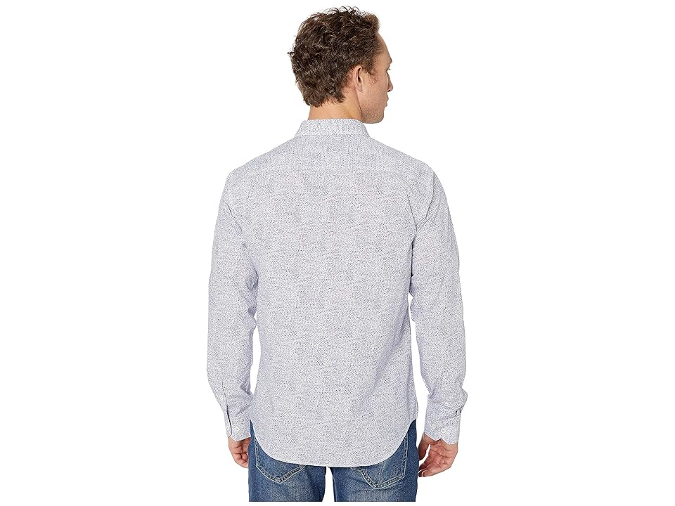

BUGATCHI Long Sleeve Shaped Fit Button-Up Shirt (Lavender) Men's Long Sleeve Button Up, Purple