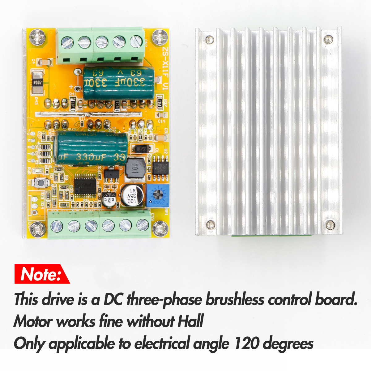 BLDC Motorregler 6-80V, 1600W, 3-Phasen PWM, Bürstenloser Controller Mit CW/CCW, Ohne Hall, Für Pumpen & Lüfter BLDC Motorregler 6-80V 1600W