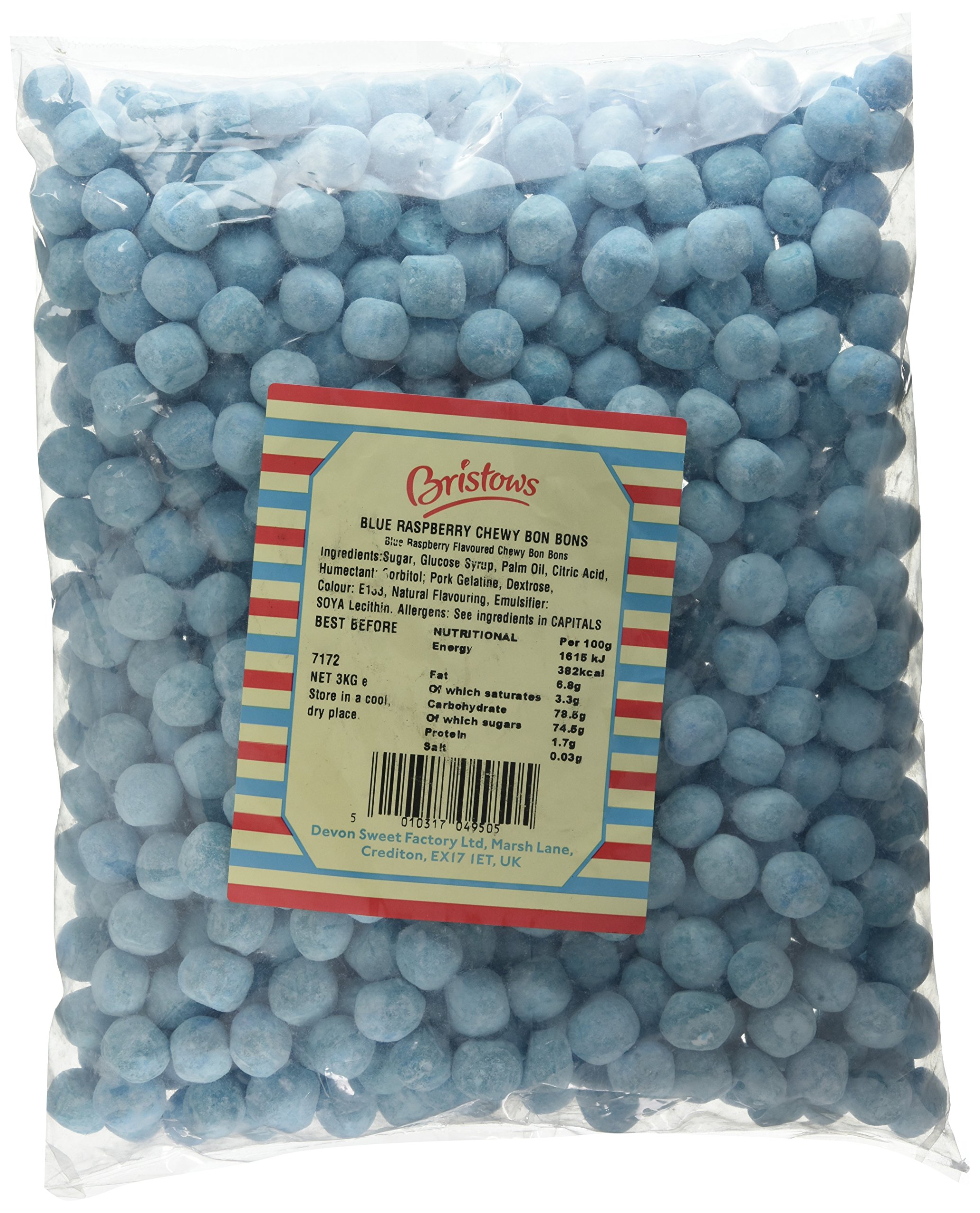 Bristows Blue Raspberry Chewy Bonbons 3 Kg