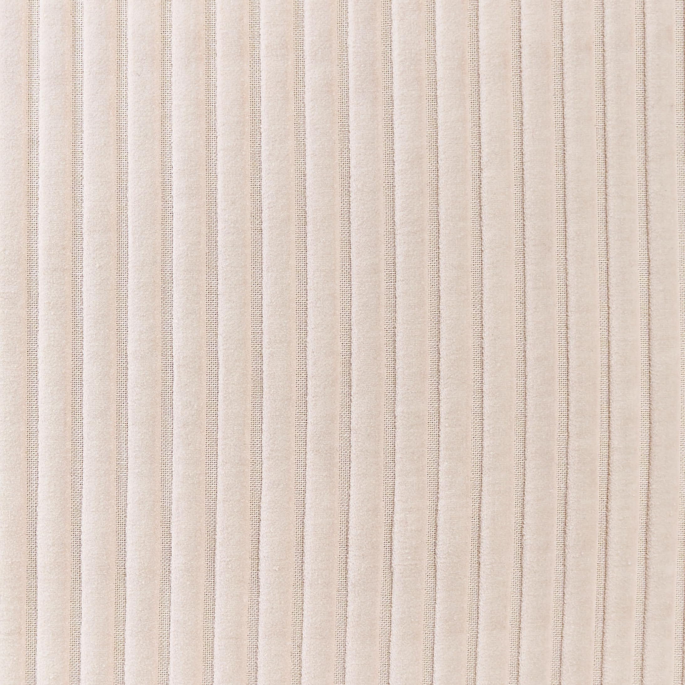 Genérico Puf Otomana Rectangular de Pana Tapizada en Beige Accesorio Decorativo Mukki