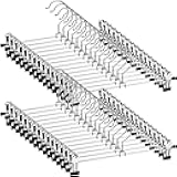 NORTHERN BROTHERS Pants Hangers, 30Pack Skirt Hangers for Women Adjustable Hangers for Men Kids Jeans Pant Trouser Clothes Space Saving