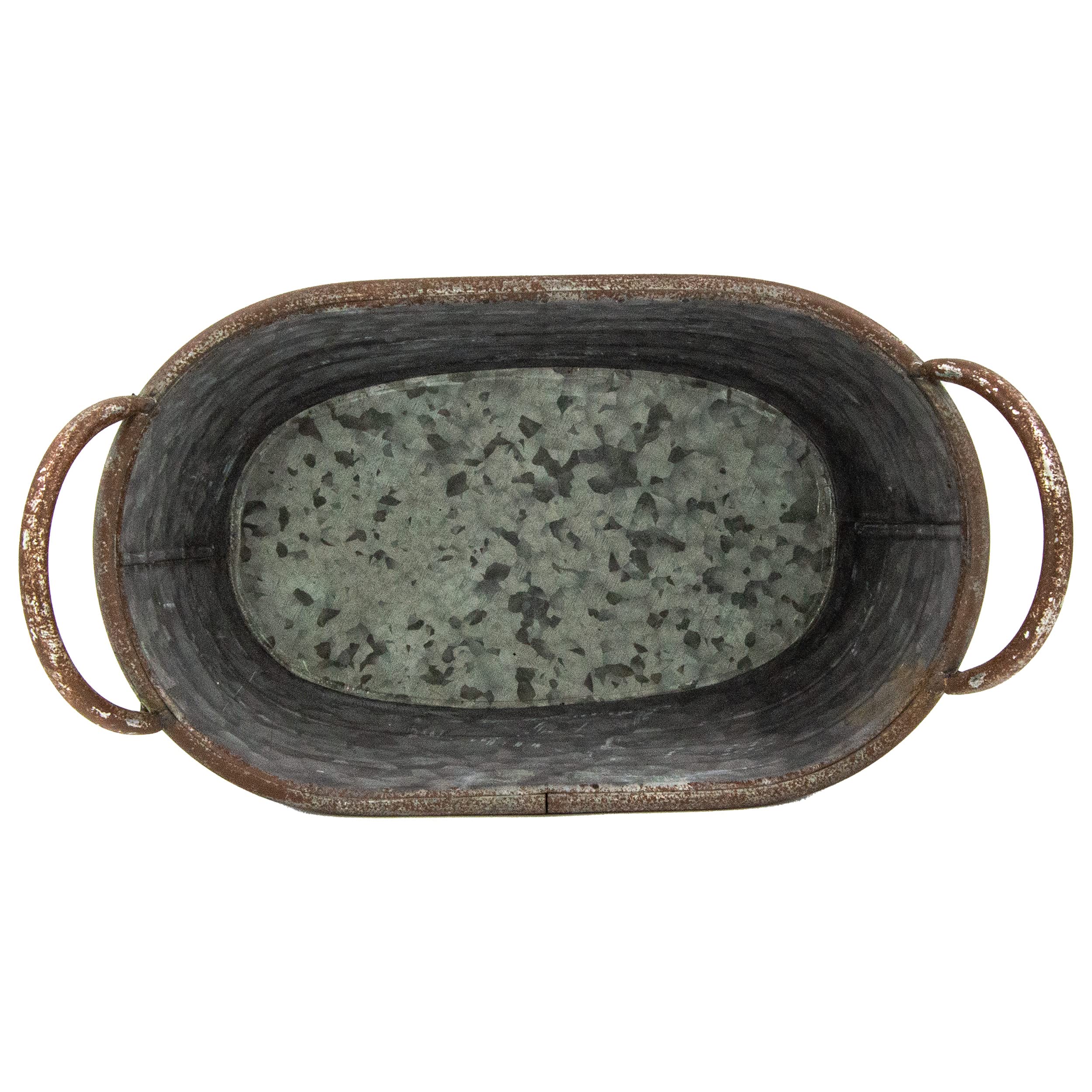 Blümelhuber Galvanised Tub, Bowl for Planting Garden Decoration, Outdoor, Water Tub, Mini Pond, Balcony Decoration (30 cm) - Image 4