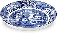 Vista 3 de Spode Tazón para pasta italiana azul, juego de 4 9 pulgadas, blanco