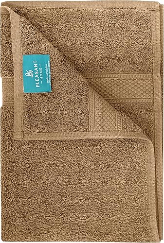 Miniatura 5 de Pleasant Home - Juego de 6 toallas de baño (24 x 50 pulgadas), 100% algodón, 500 GSM, toallas de lujo ligeras, suaves y absorbentes, para baño, para