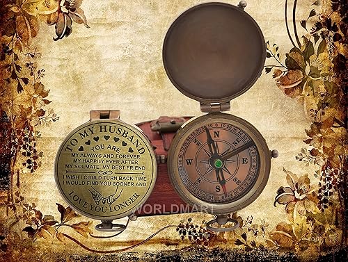 Miniatura 3 de Brújula, regalo para marido, aniversario, regalo de boda para él, regalo de novio a larga distancia, regalo de prometido I Miss You Regalo de