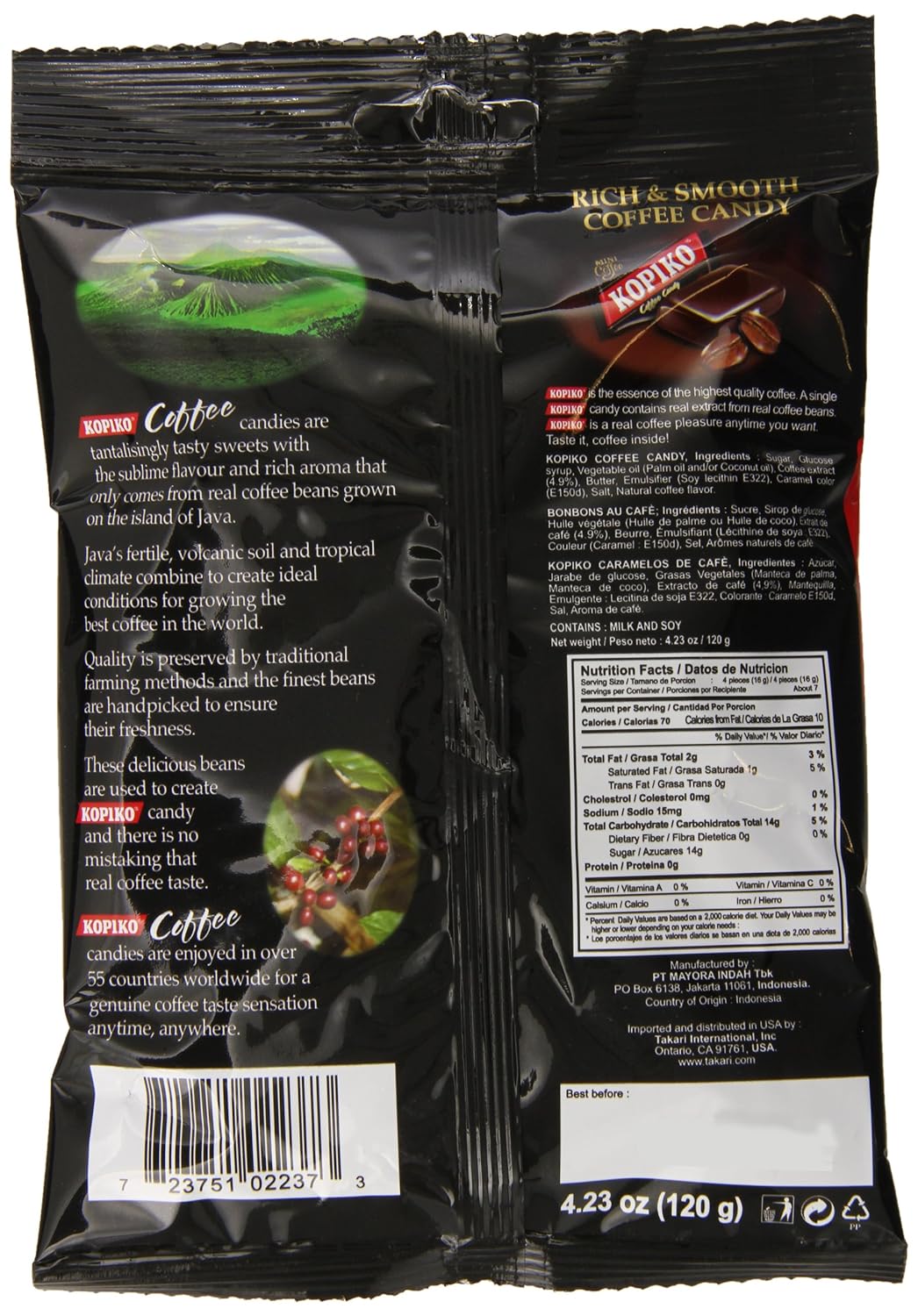 Kopiko Candy, Coffee, 4.23 Ounce (Pack of 24)