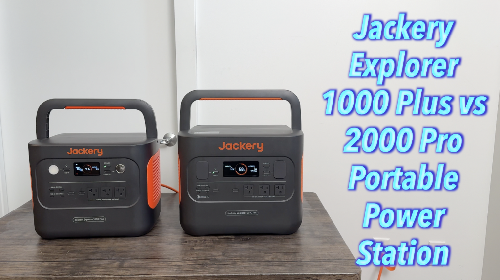 Watch Jackery Explorer 1000 Plus vs 2000 Pro Portable Power
