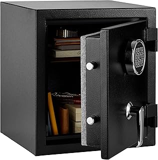 Amazon Basics Fire Resistant Security Safe wi...,