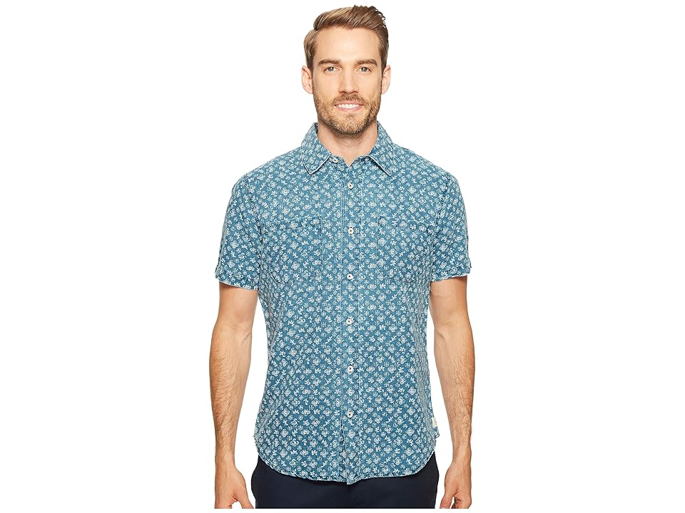 

Agave Denim Bougainvillea Vine Short Sleeve Button Up (Indigo Fade) Men's Short Sleeve Button Up