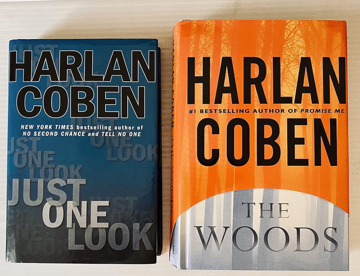 2 Harlan Coben Books! Xx 1) Just One Look 2) The Woods: Harlan Coben