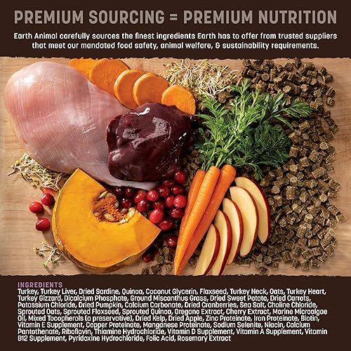 Miniatura 5 de Earth Animal Wisdom - Alimento seco para perros, receta de pavo, alimento seco natural prémium para todas las razas y edades, bolsa de 2 libras