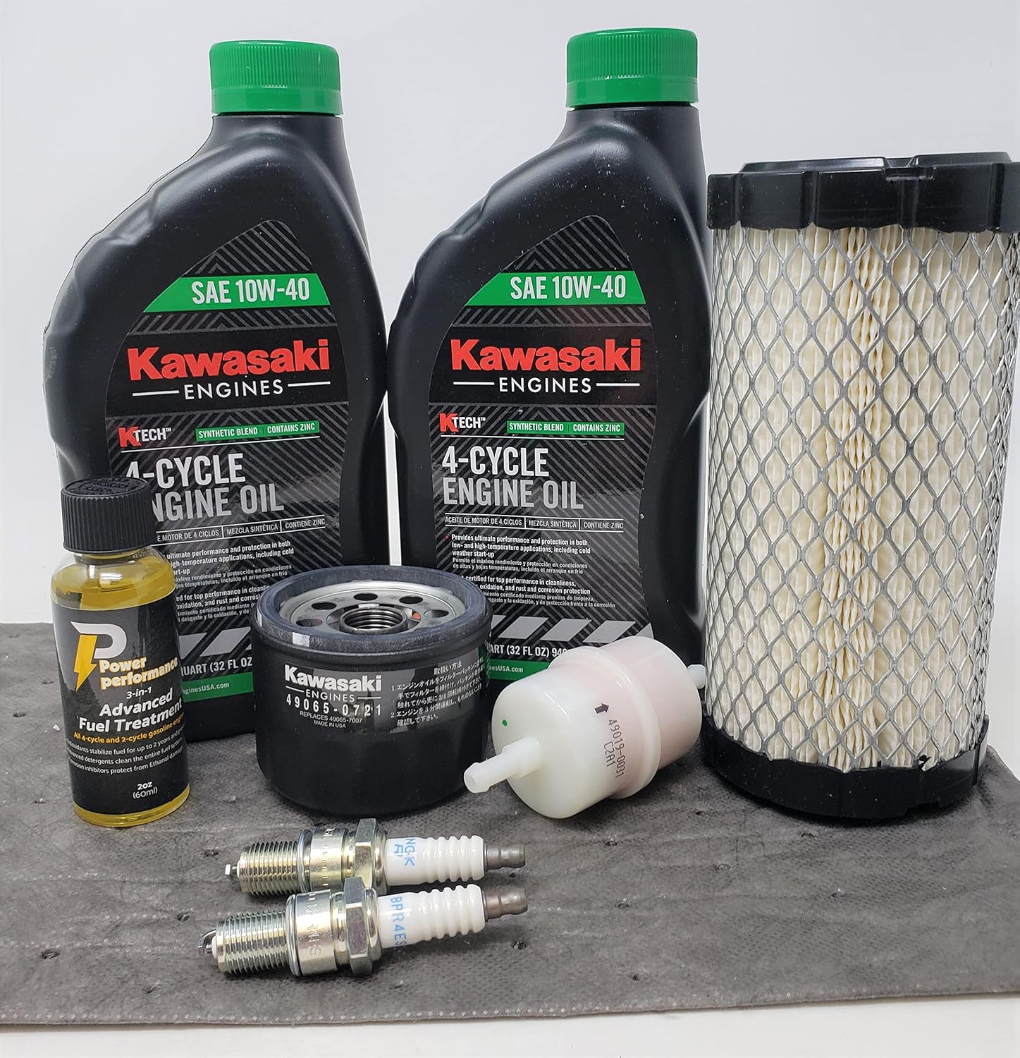 Kawasaki 99969-6539 10W-40 Maintenance Kit for FX481V FX541V FX 600V with Fuel Treatment