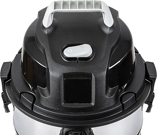 Miniatura 7 de Tienda Basics Aspiradora para seco y húmedo, 6 galones, 3.5 HP, acero inoxidable, grisnegro