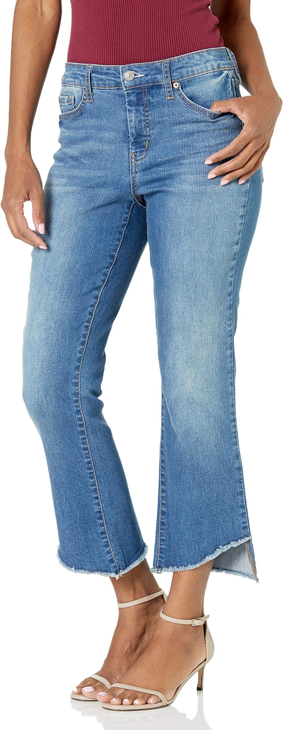 Women's Size Adored High Rise Kick Flare Ankle Jean, Get On With It, 26 Plus Regular