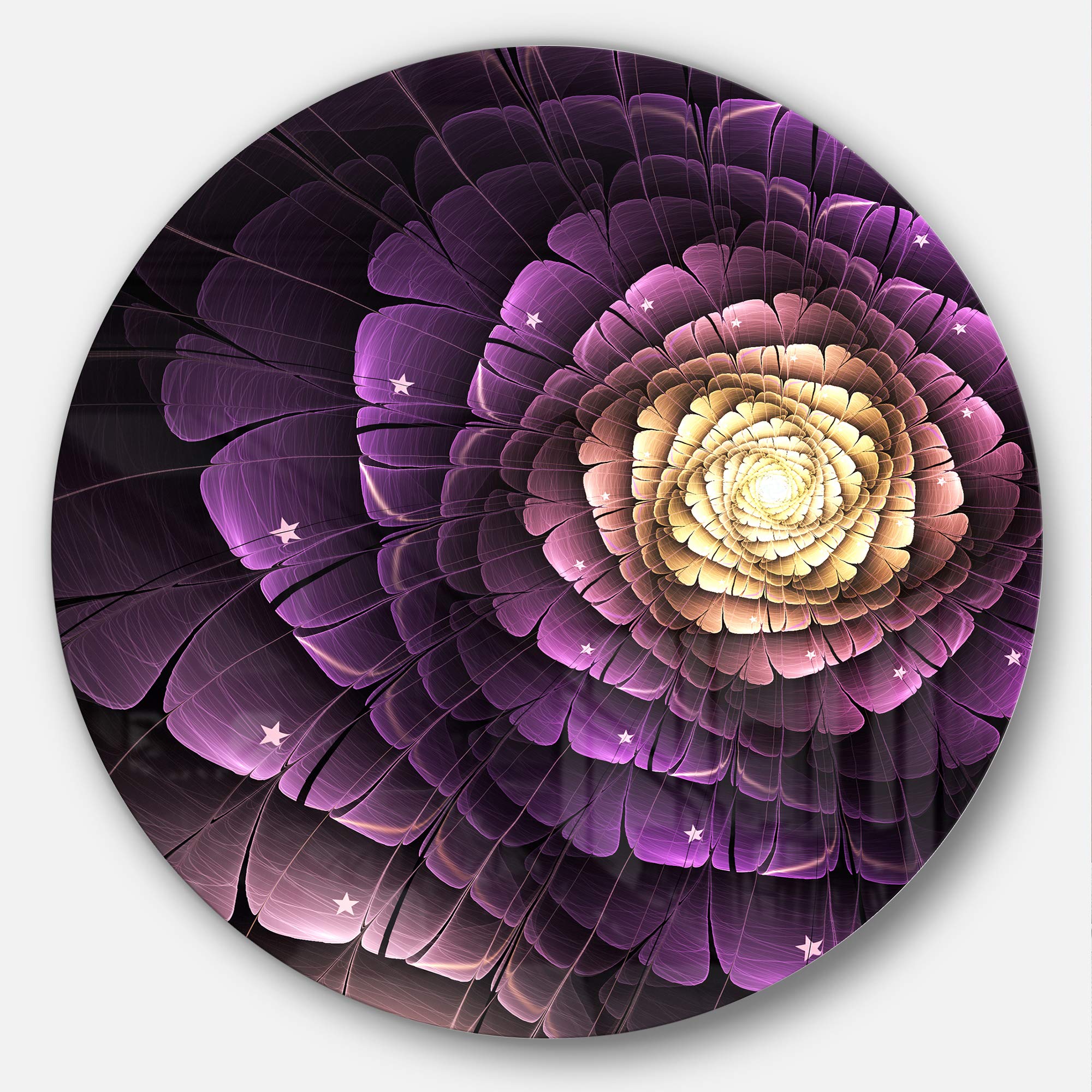 Amazon.com: Designart Fractal Light Purple Digital Art Flower