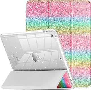 INFILAND Case for iPad 9th/8th/7th Generation 10.2 inch (Rainbow Shimmer)