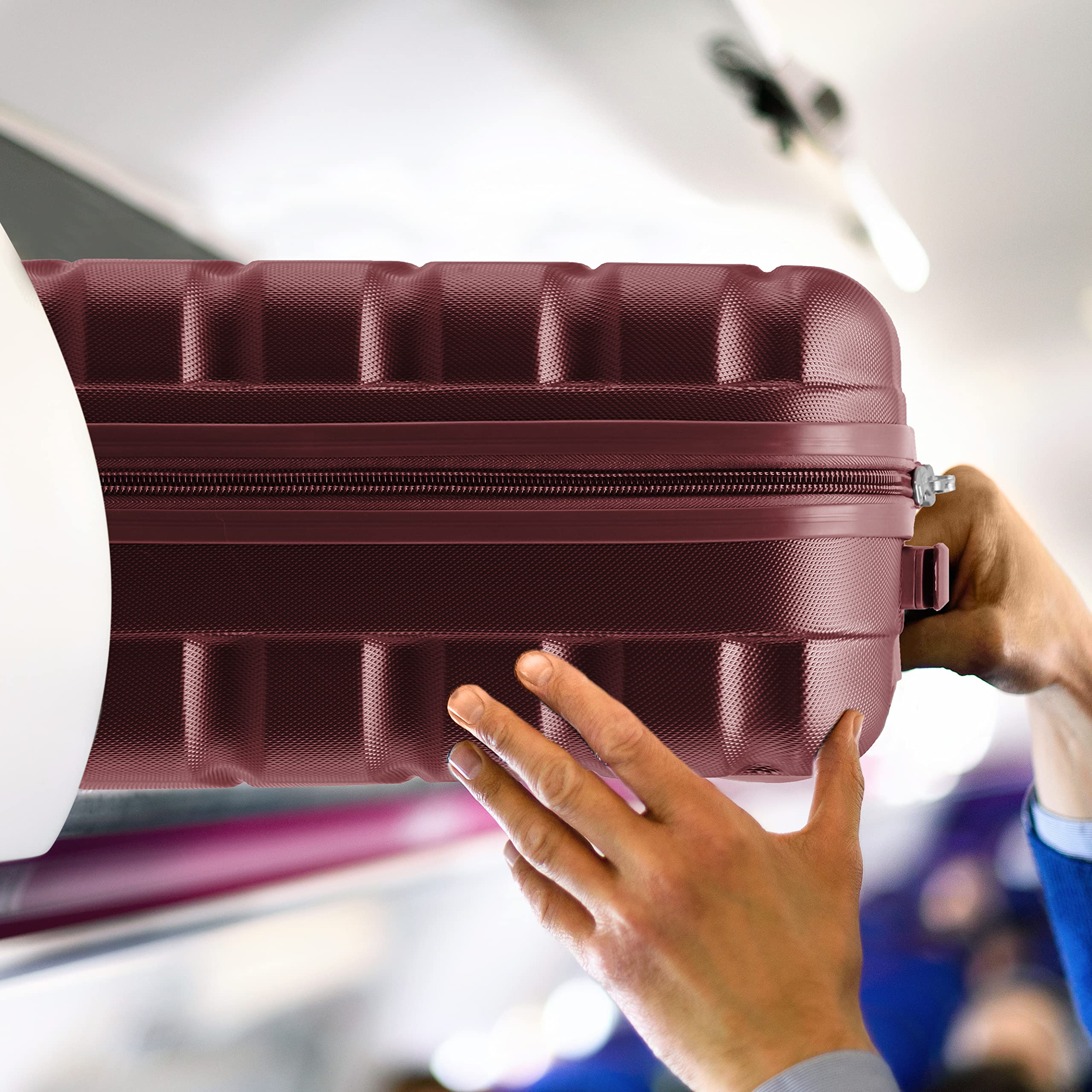 Flight Knight Lightweight 4 Wheel ABS Hard Case Extra Large Suitcase Approved for Over 100 Airlines Including easyJet, British Airways, Ryanair, Jet2, Emirates & Many More - Check-in Large Size 29"