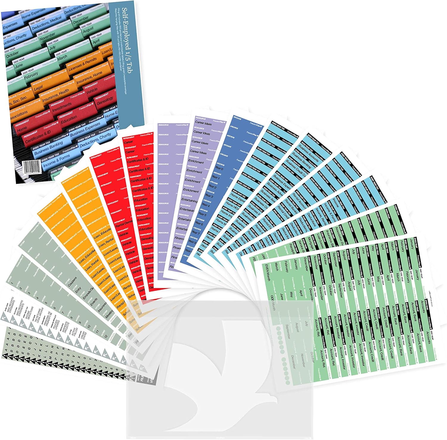 Self-Employed Filing System 1/5 Tab