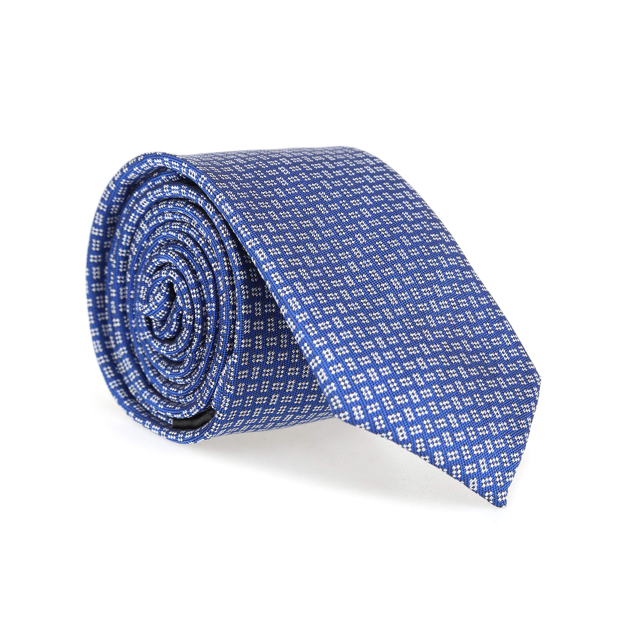 LANSILK Men Silk Tie Set - Classic Slim Skinny Silk Tie Necktie, Cufflink & Handkerchief Selection, Giftbox Set 100% Silk: Tie+Hanky+Cufflinks