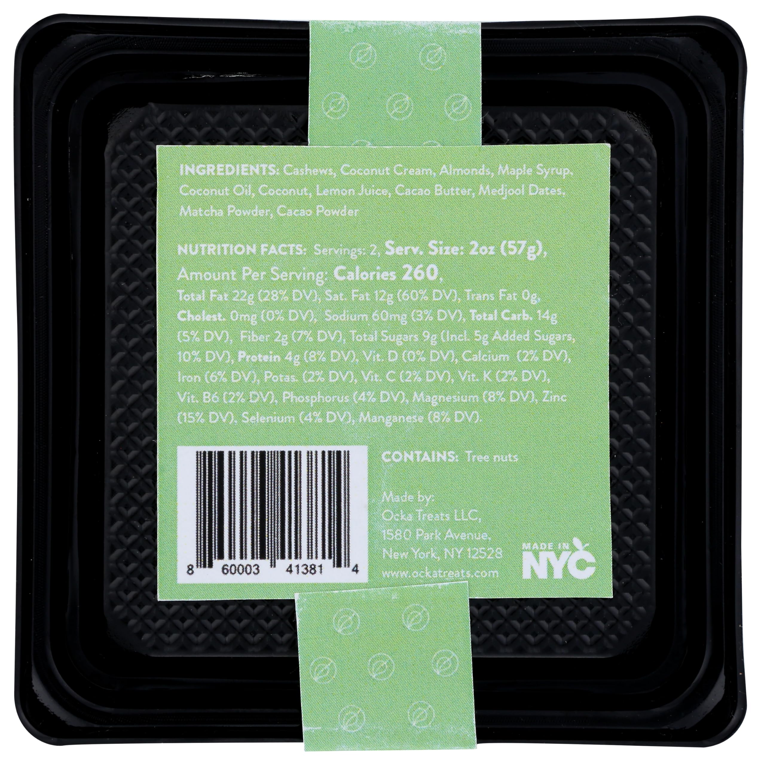 Ocka Treats Matcha White Chocolate Cheesecake, 4 OZ | Grocery