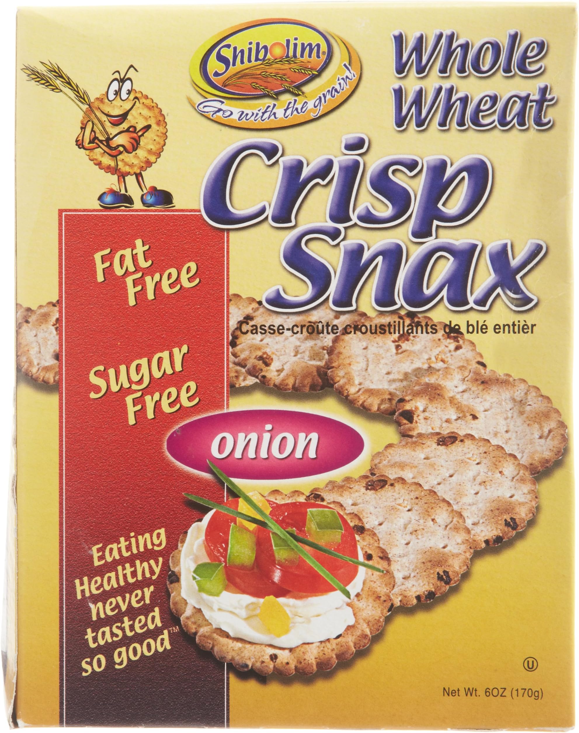 Shibolim Cracker Crisp Whlwht Onio, 6-Ounce (Pack of 12)
