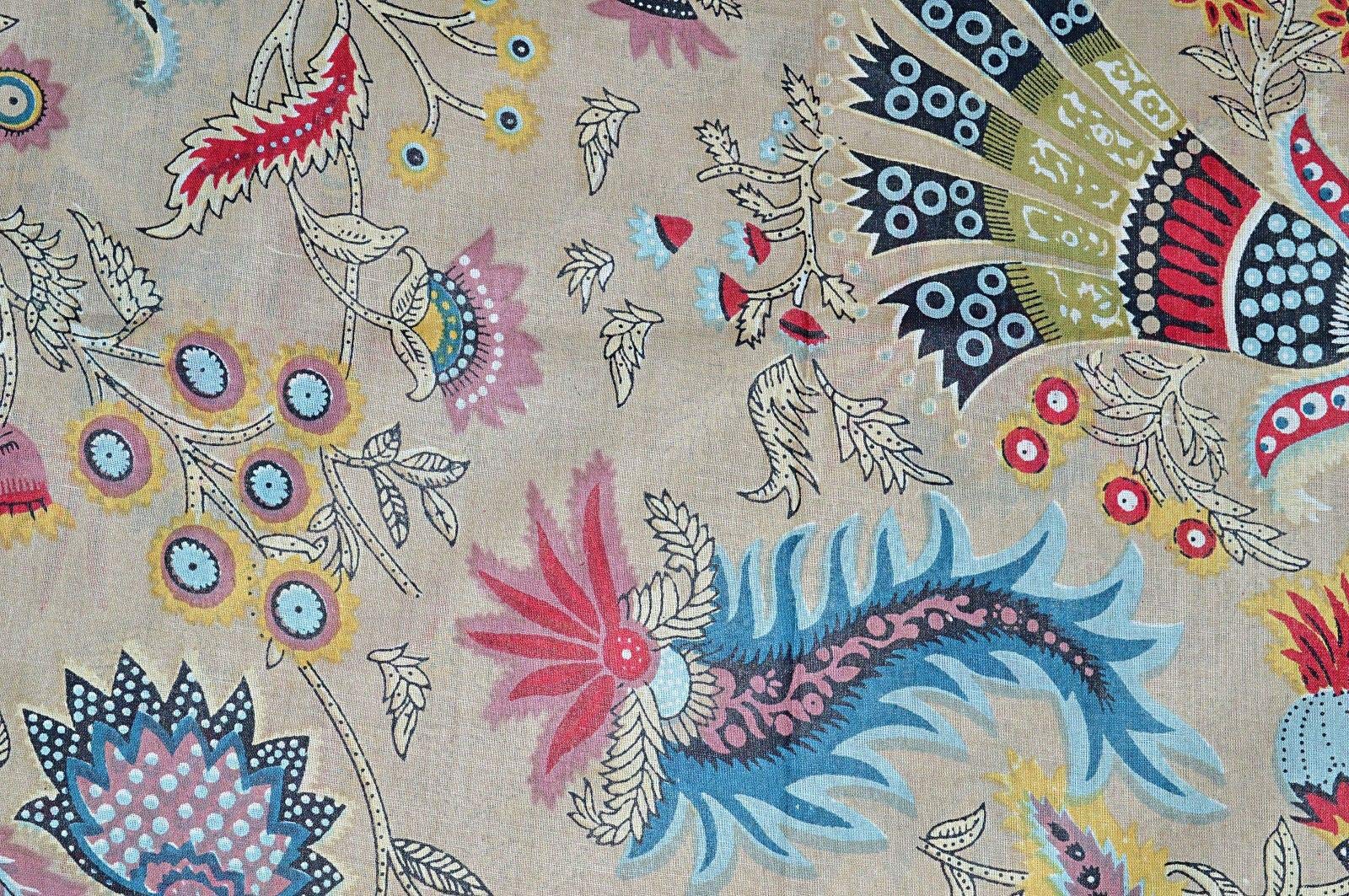 Traditional Jaipur, Tkanina bawełniana z nadrukiem, indyjskie nadruki, na letnią sukienkę, poduszki, pokrowiec na sofę, kurti, poduszka, pokrowiec na sofę (10 metrów)
