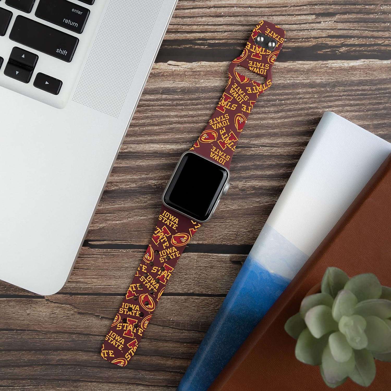 Affinity Bands Iowa State Cyclones HD NCAA Watch Band Compatible with Apple Watch - All Series