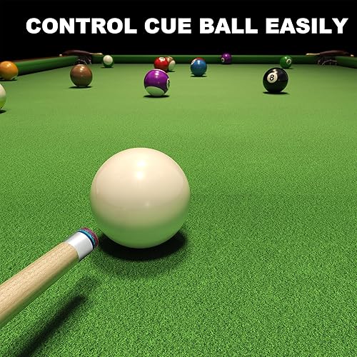 Miniatura 4 de HomeSeason Palo de taco de billar de 57 pulgadas, palos profesionales de baja desviación para piscina
