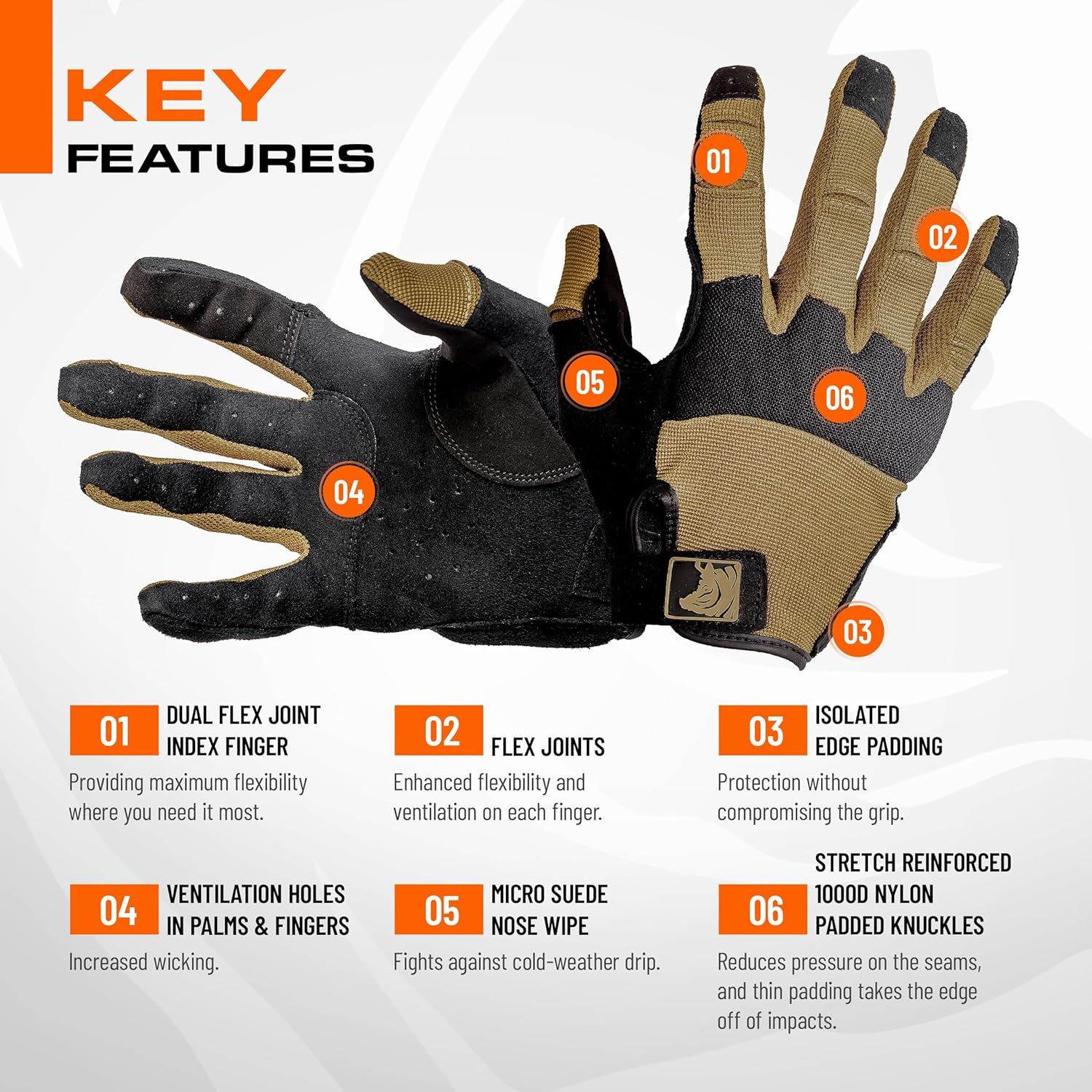 PIG FDT Alpha Full Dexterity Gloves, 1 Pair | For Shooting Sports, Touchscreen Compatible, Breathable