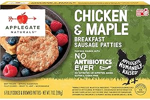 Natural Chicken & Maple Breakfast Sausage Patties. The Healthy Heirloom Chicken Breakfast Option