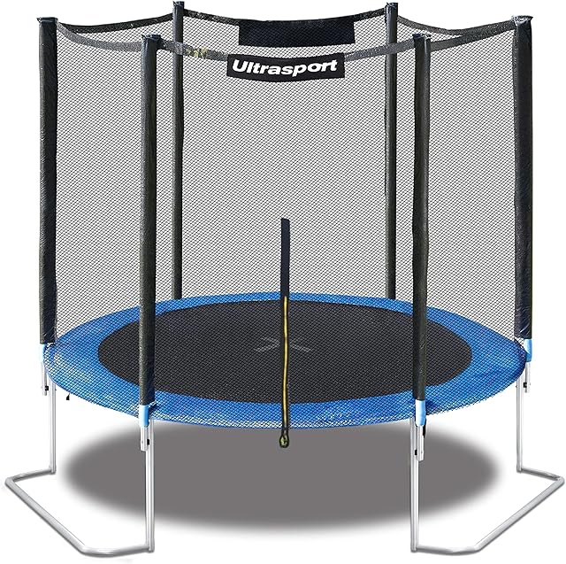 Ultrasport Garden Trampoline, Outdoor Trampoline, Children's Trampoline, Diameter Ø180-430 cm, Spring Jumper and Wave, Weatherproof Safety Net, Trampoline Load Capacity 100-160 kg