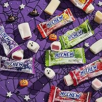 Vista 8 de HI-CHEW Bolsa de Dulces a Granel Surtidos, Manzana Verde, Fresa, Mango, Uva, Dulces Blandos y Masticables 2 libras - Más de 185 Piezas Envueltas