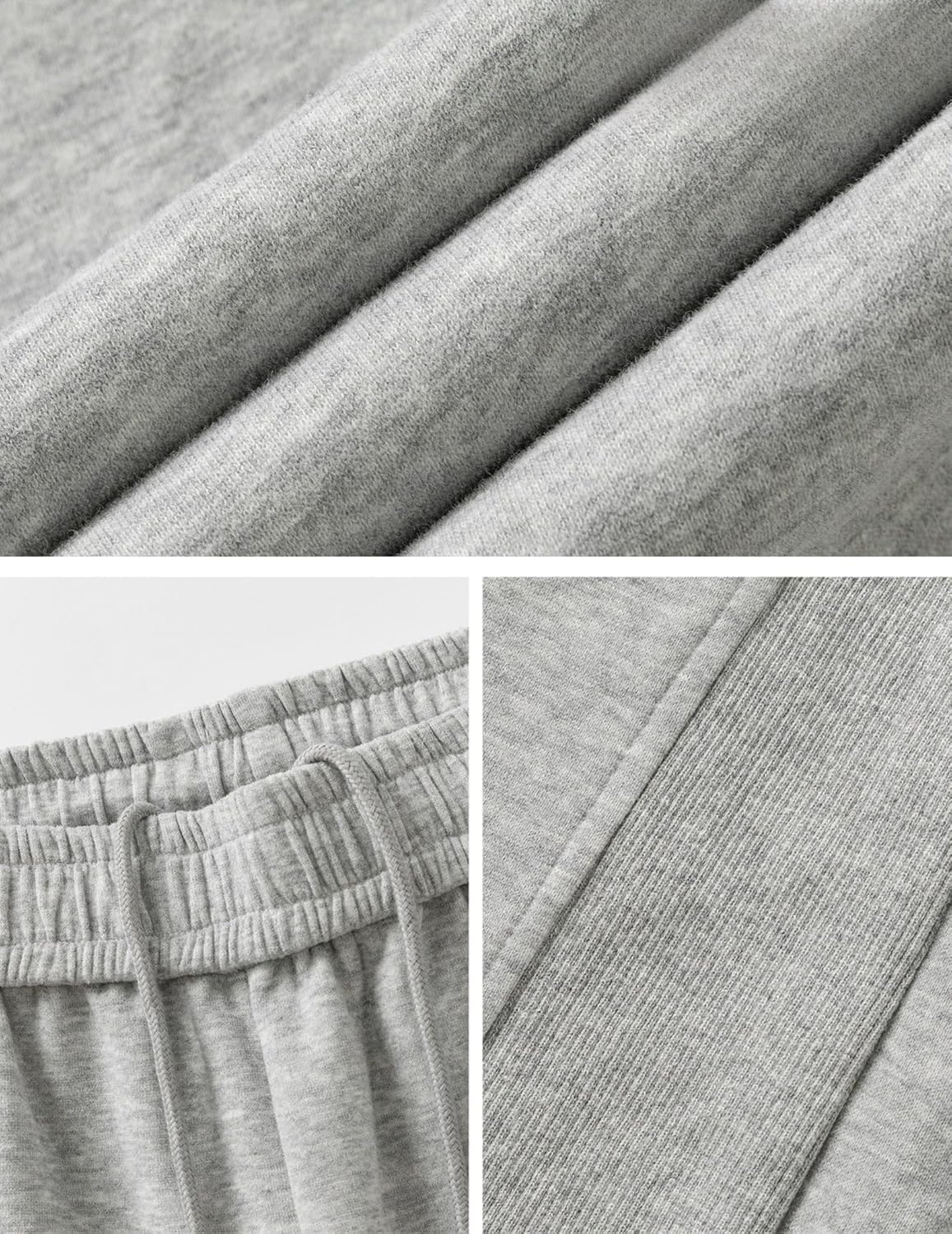 Vamtac Mens Baggy Sweatpants Wide Leg Sweatpant Casual Athletic Joggers Elastic Waisted Drawstring Trousers Loose Pant - Image 4