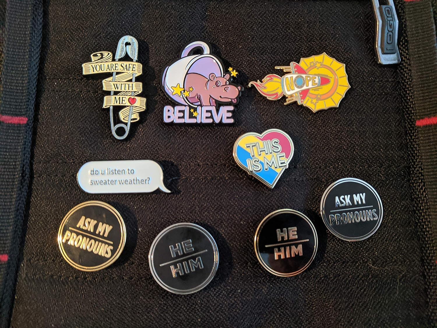 You are Safe with Me Pin | Safe Space Pin | LGBTQ Ally Pin | Safety Pin Enamel Pin Trans Rights #SafeSpace - Image 8