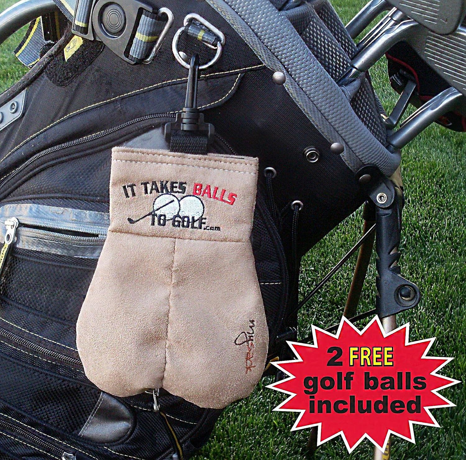 Premium Golf Ball Storage Bag | Funny Golf Accessory Organizer for Tees & Gloves | Durable Drawstring Pouch Gift for Men