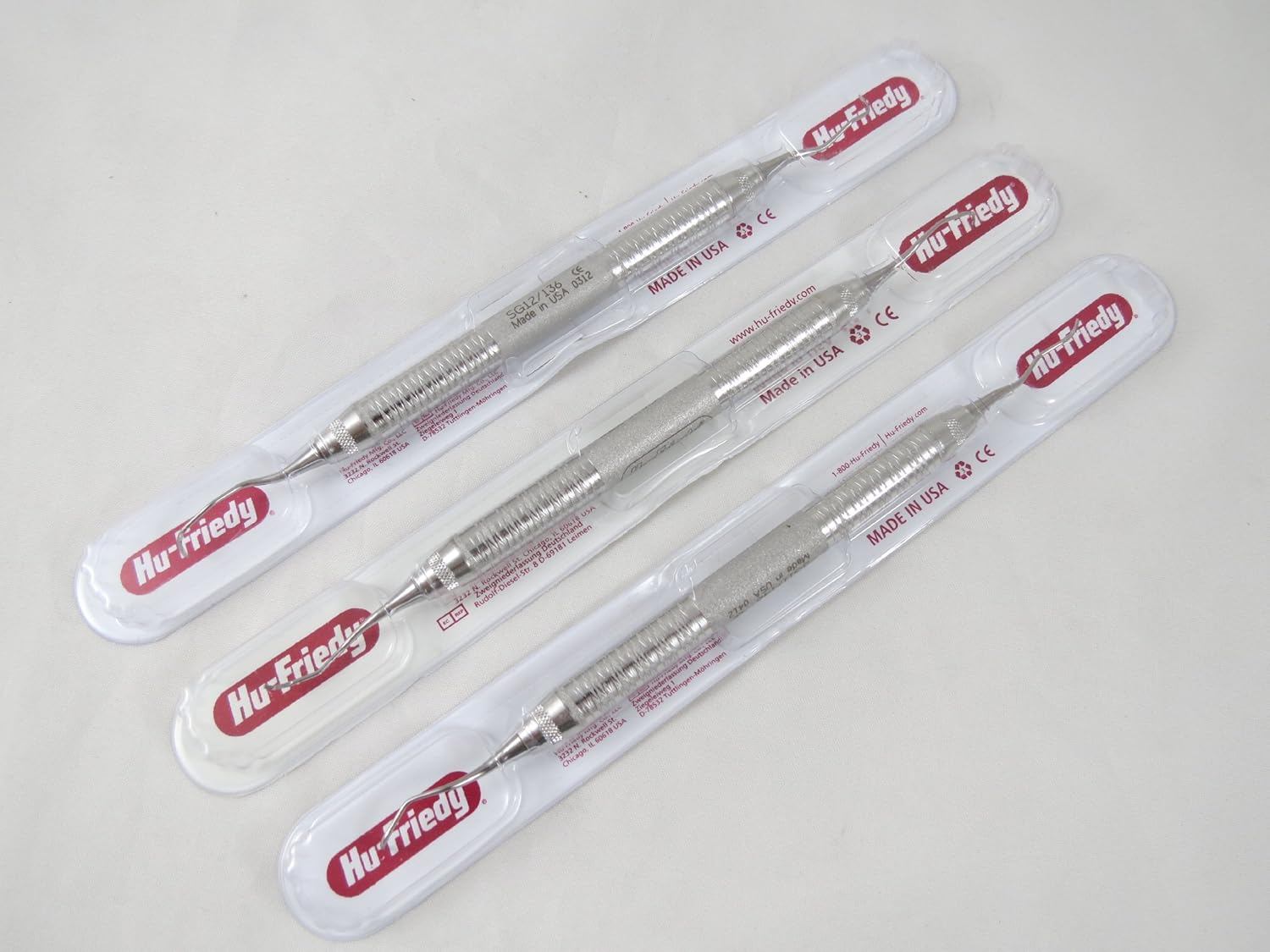 Dental Curette Gracey Instrumet Combo 3 Models HU FRIEDY Original