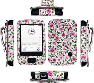 Premium Fitted Leather Case With Screen Protector, Universal Belt Clip Carabiner For Dexcom G6 Mobile Cgm Receiver