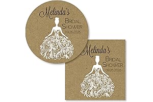 Bridal Shower Favor Stickers | Bridal Shower Stickers | Bridal Shower Wedding Labels -- 227-KR