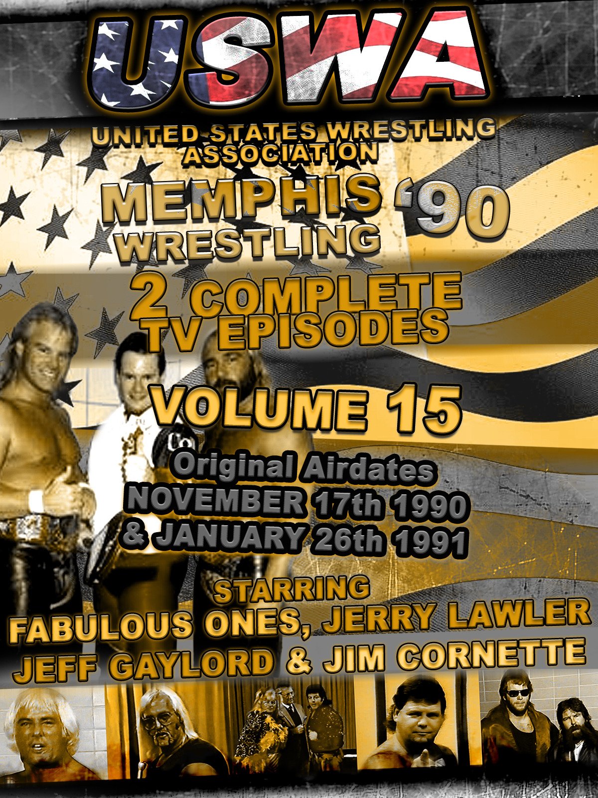 USWA Memphis Wrestling 2 TV Episodes 1990 Vol 15