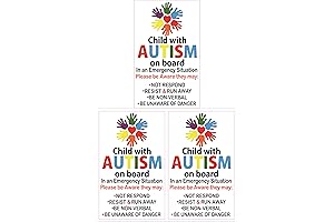 Autism Child on Board Car Sticker Decal: Safety First, Loved Second