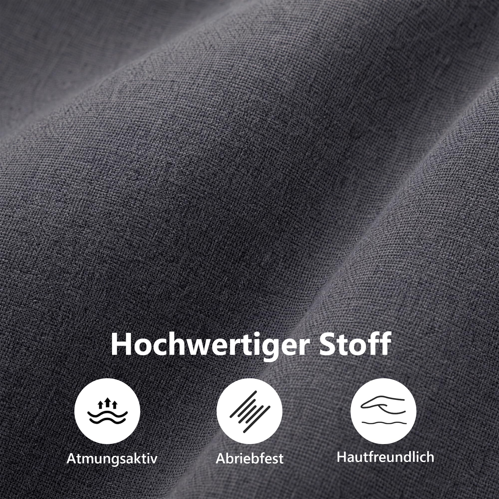ROCSUMOO Kleines Sofa 2 Sitzer, 143 cm 2 er Couch (Dunkelgrau) | mit 2 USB-Ladeanschlüssen & Aufbewahrungstasche, Modernes Zweisitzer-Sofa, Kleine Wohnzimmer Couch