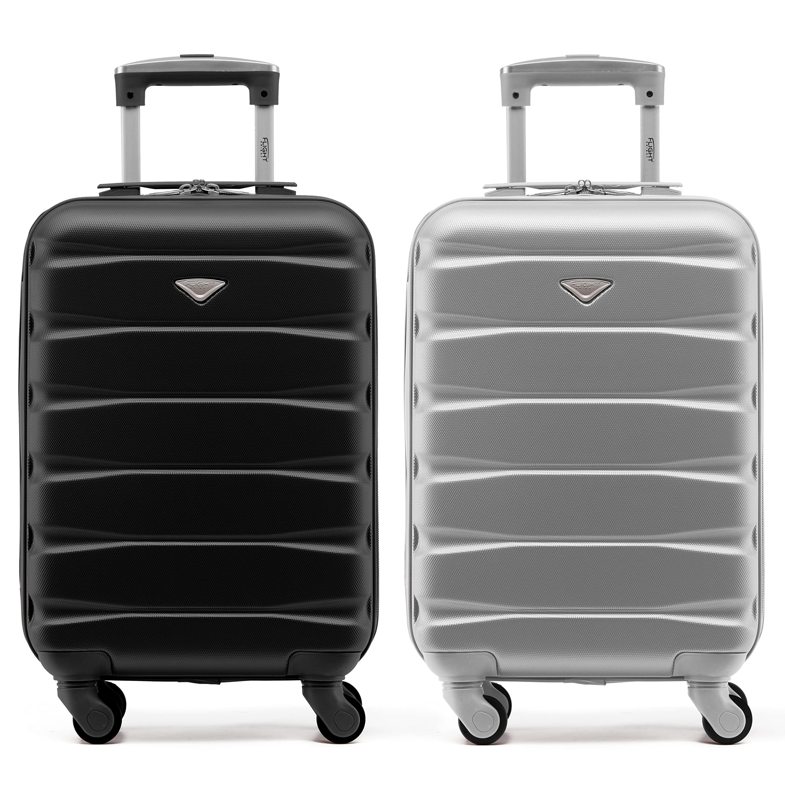 Flight Knight Suitcase Set of 2 Lightweight 4 Wheel ABS Hard Case Cabin Carry On Hand Luggage Approved for Over 100 Airlines Including easyJet, British Airways, Ryanair & Many More 55x35x20cm — view 78