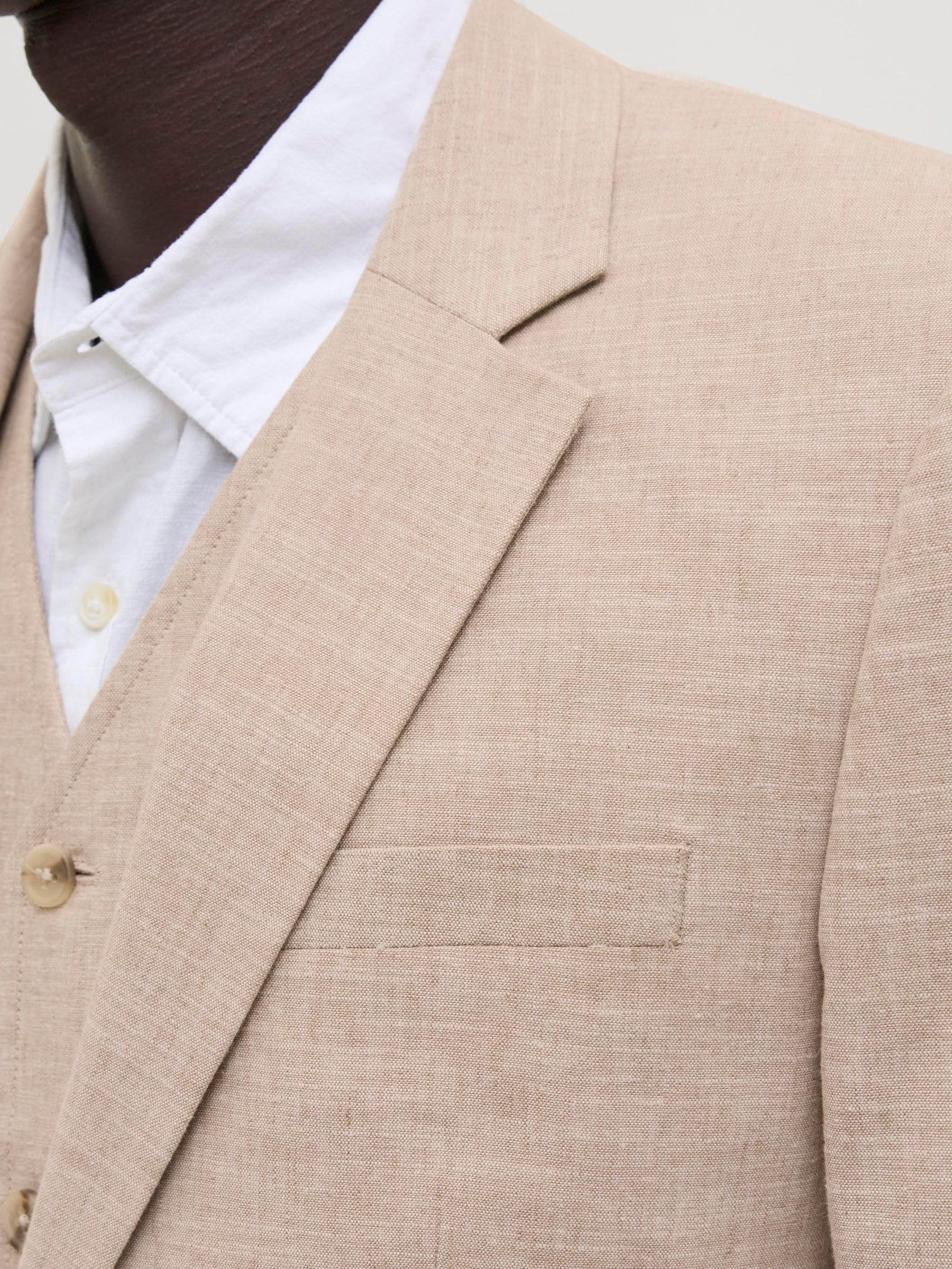 JACK & JONES Jprriviera Linen Blazer Slim Fit Sn Homme