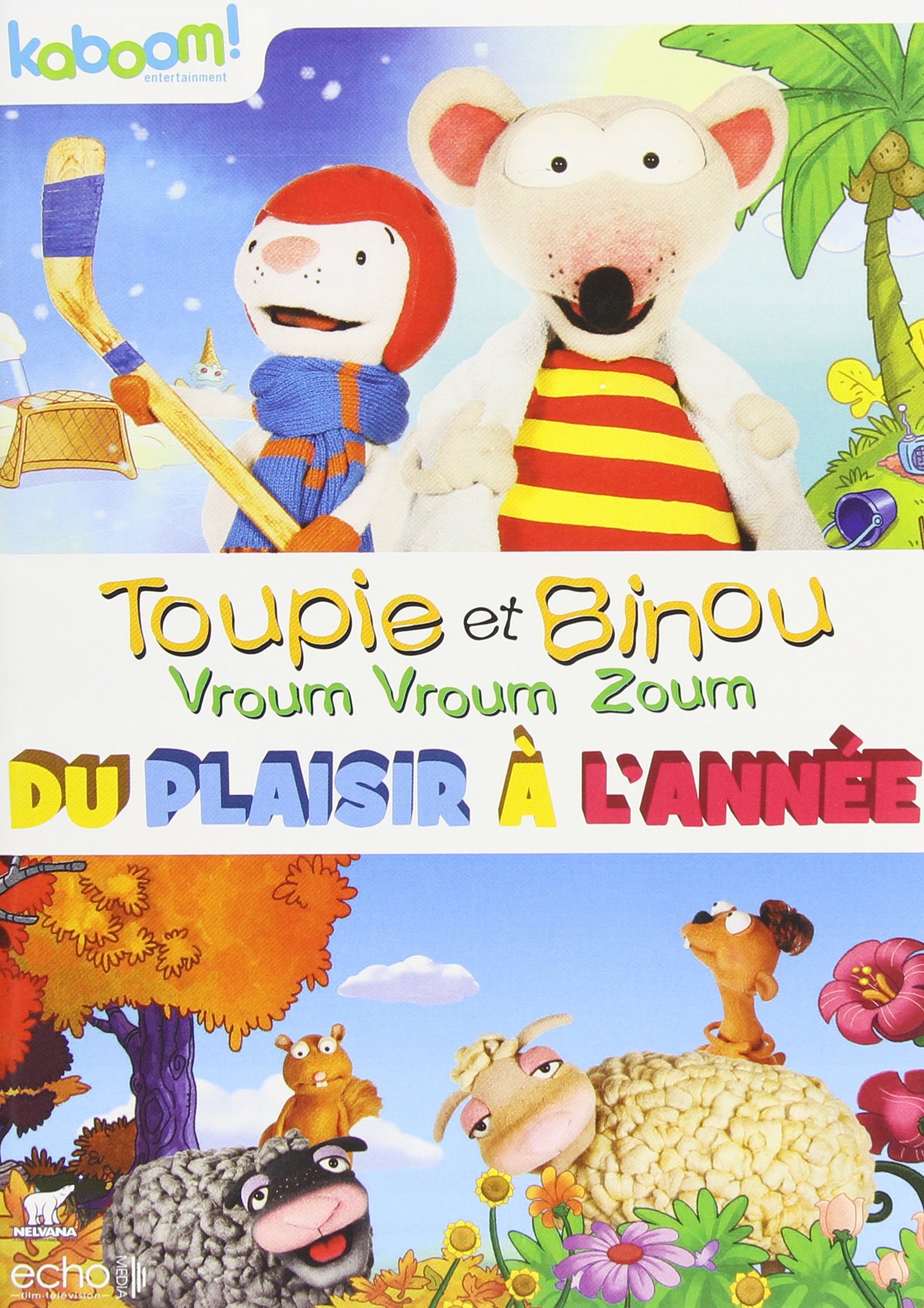 Toupie et Binou – Vroum, vroum, zoum – Du plaisir à l’année (Bilingual) [DVD]