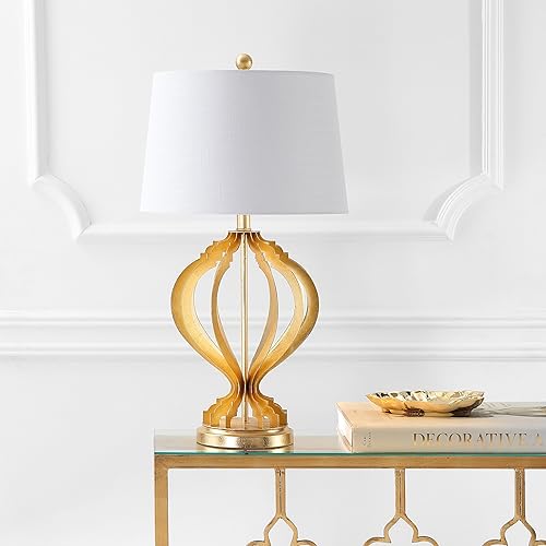 Miniatura 6 de JONATHAN Y JYL3025A Sebastian - Lámpara de mesa LED de enrejado de metal de 28.5 pulgadas, contemporánea, tradicional, mesita de noche, lámpara para