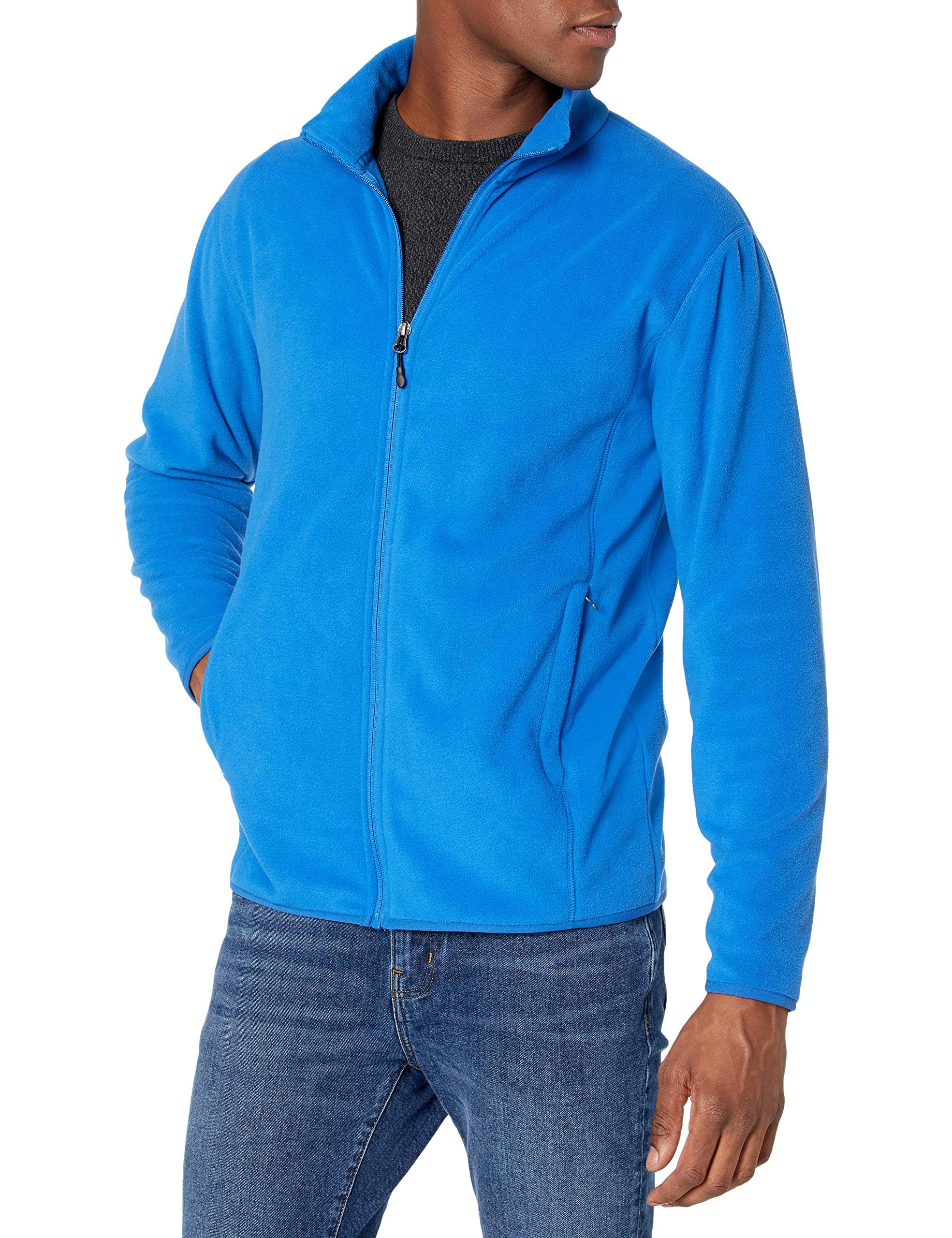 Amazon Essentials Herren Fleecejacke mit durchgehendem Reißverschluss (in Big und Tall erhältlich)