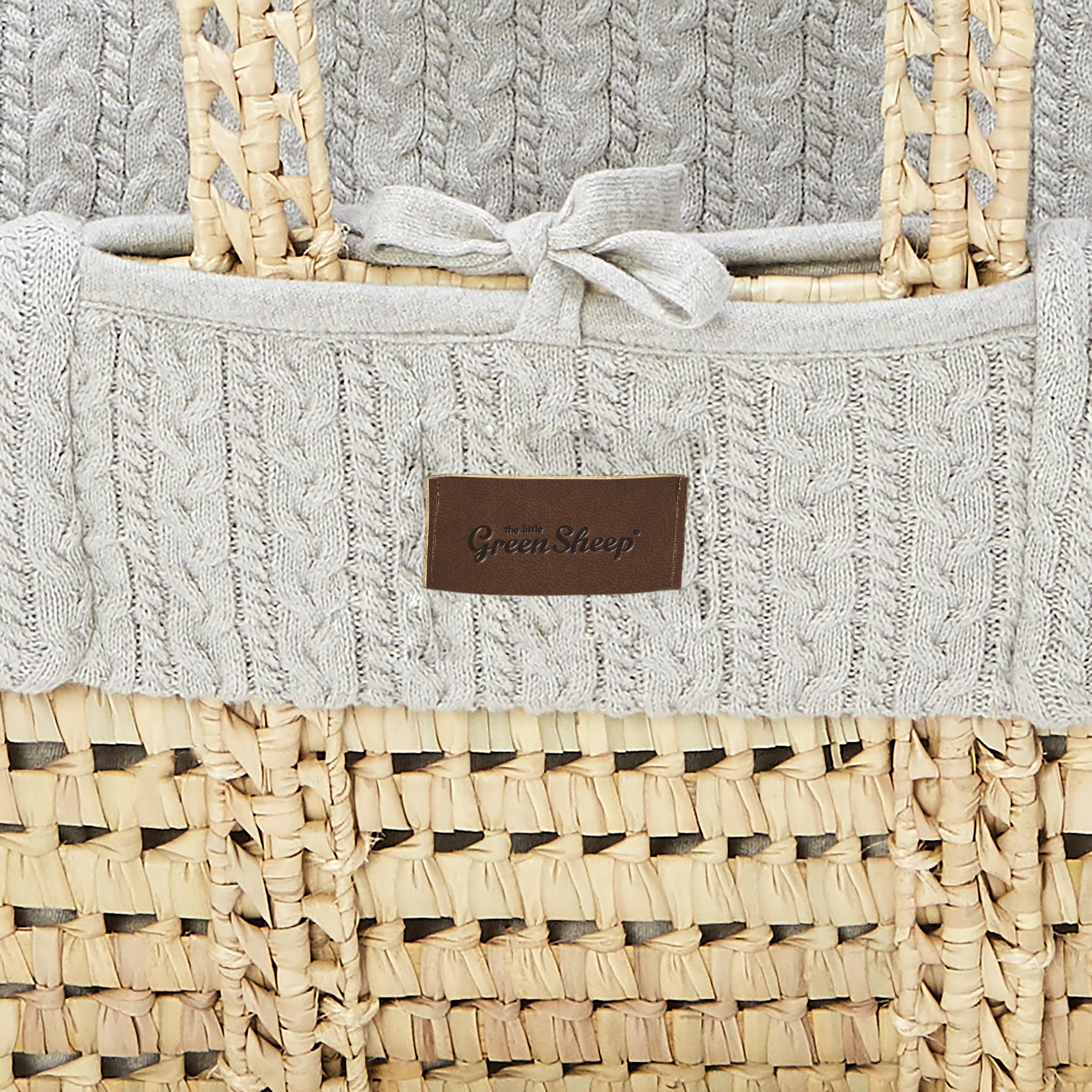 Panier Moïse et matelas en maille naturelle The Little Green Sheep - Colombe