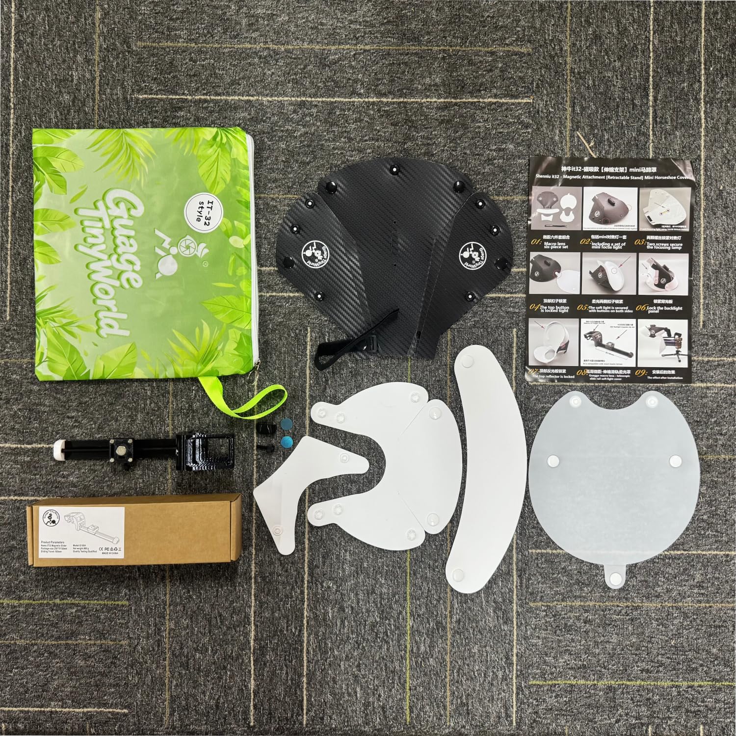 Guage Magnetyczny Dyfuzor Makro IT32 Do Lampy Błyskowej, Podkowy Z Podwyższonym Uchwytem Hot Shoe, Do Fotografii Makro I Produktów