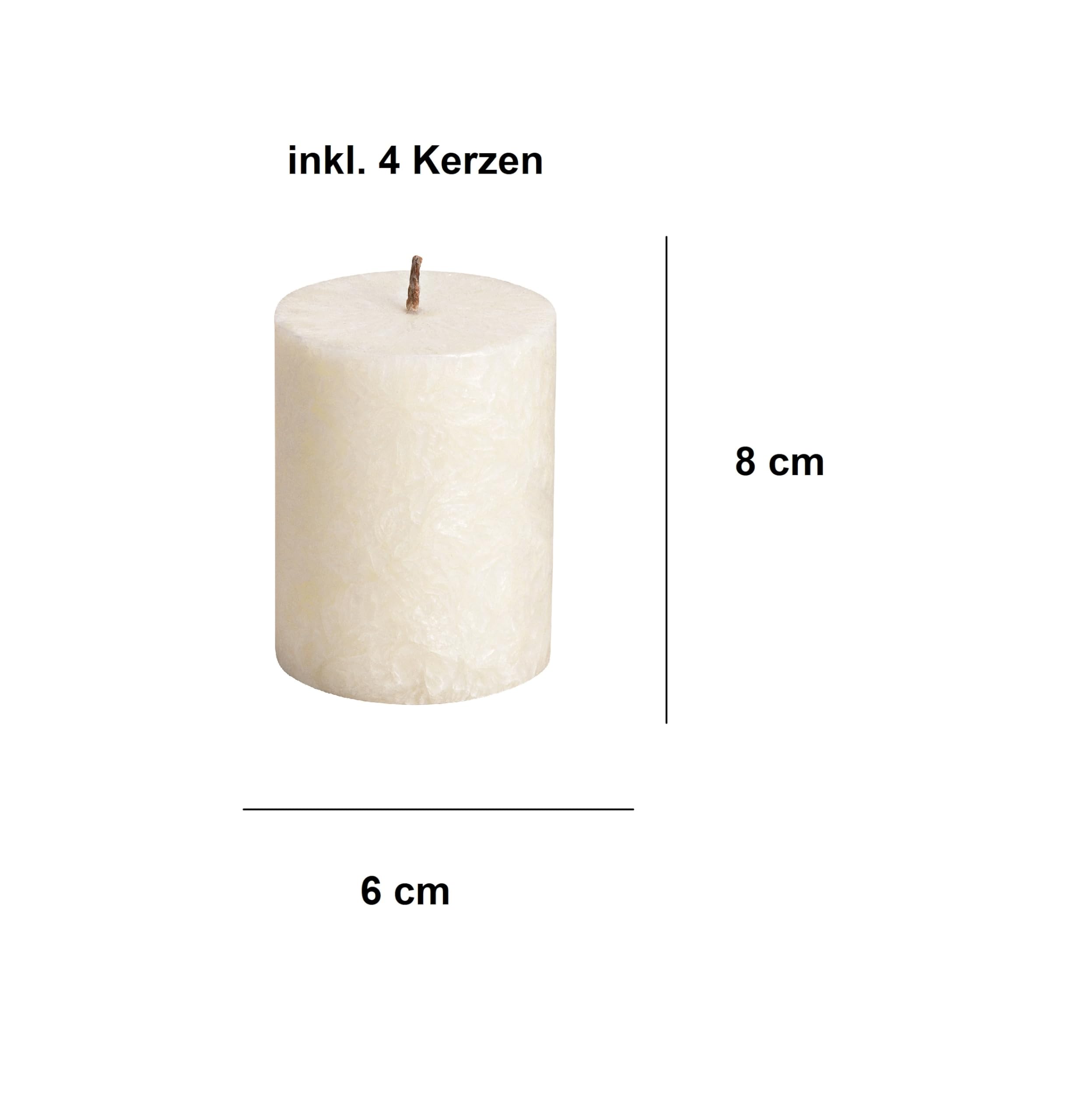 Adventskranz modern Metall mit + 4x Kerzen schwarz weiß rund | Schmucks HOME decona Gestell