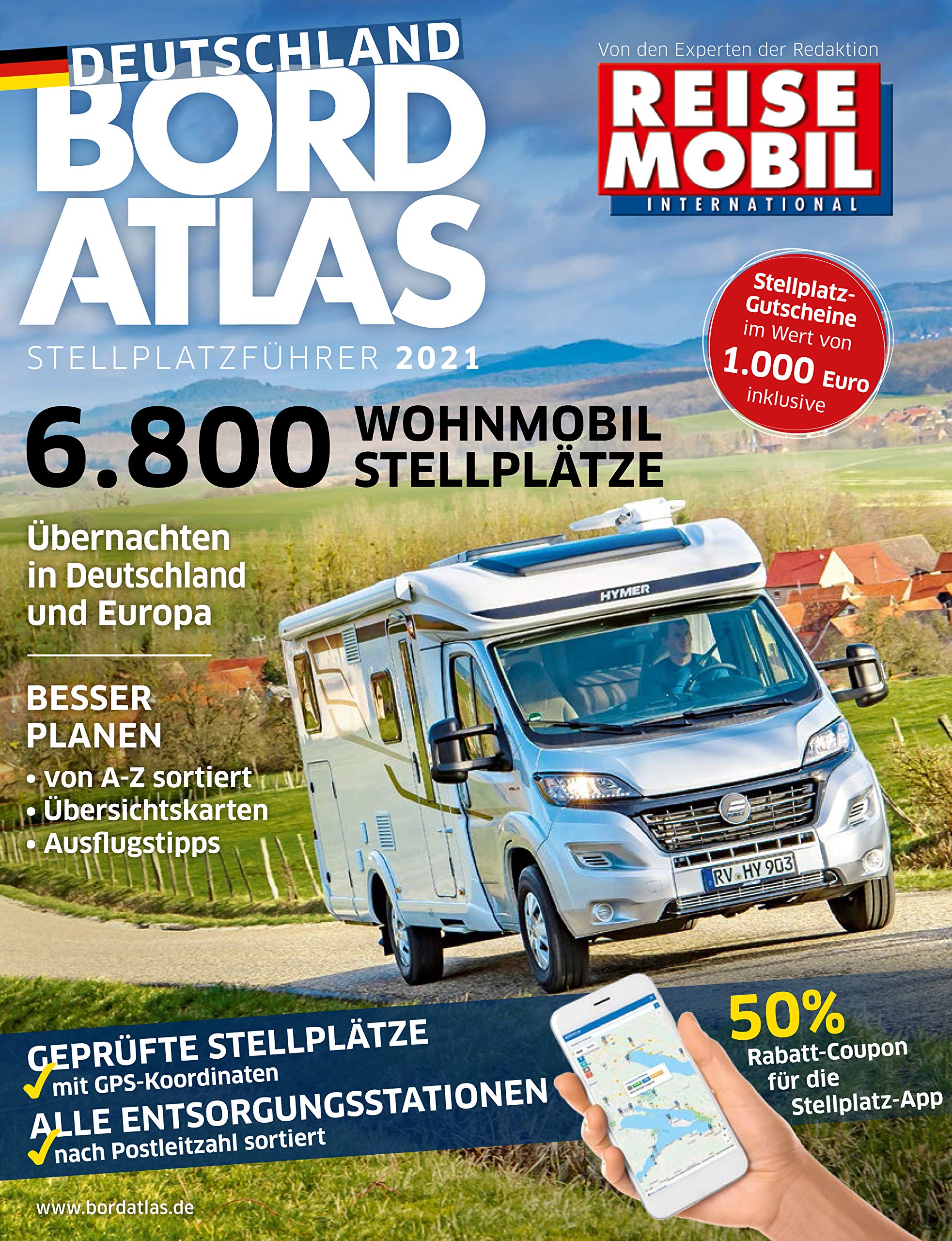 Bordatlas Stellplatzführer 2021: Deutschland und Europa